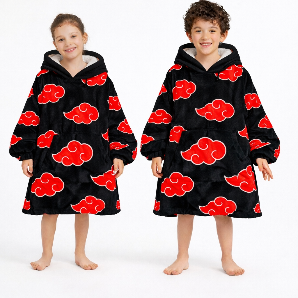 Naruto Itachi Akatsuki Blanket Hoodie Kids & Adults | OLM Toys