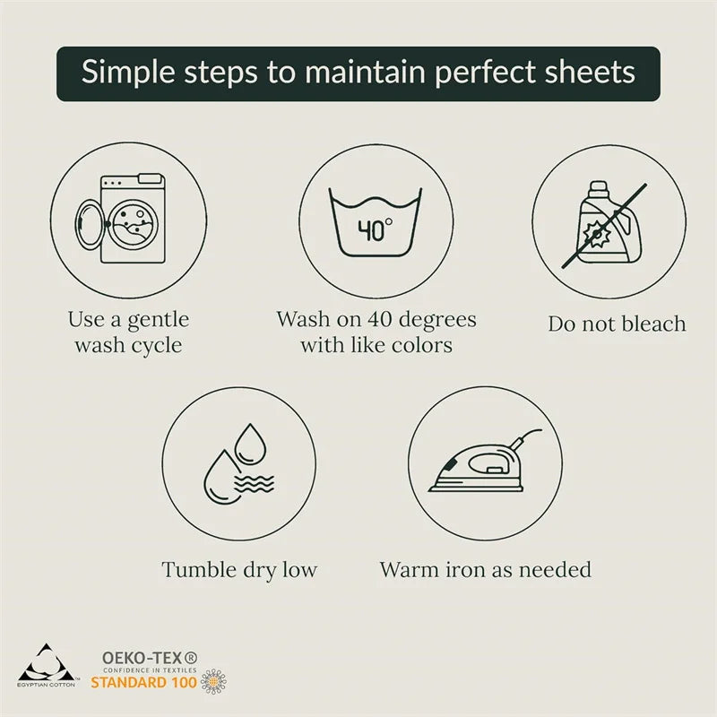 100% Egyptian Cotton Bed Sheet Set 1000TC [Queen & King]