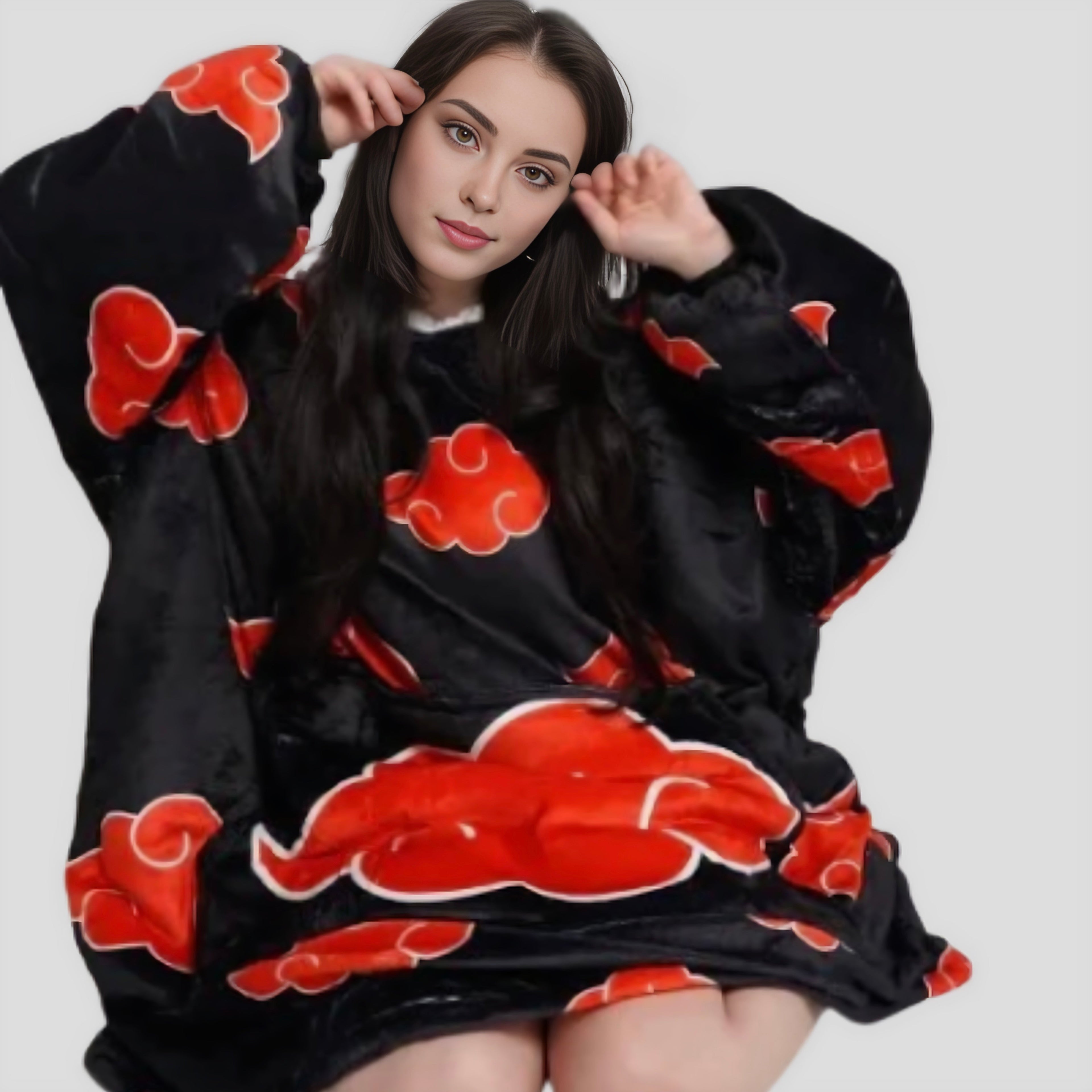 Naruto Itachi Akatsuki Blanket Hoodie Kids & Adults | OLM Toys