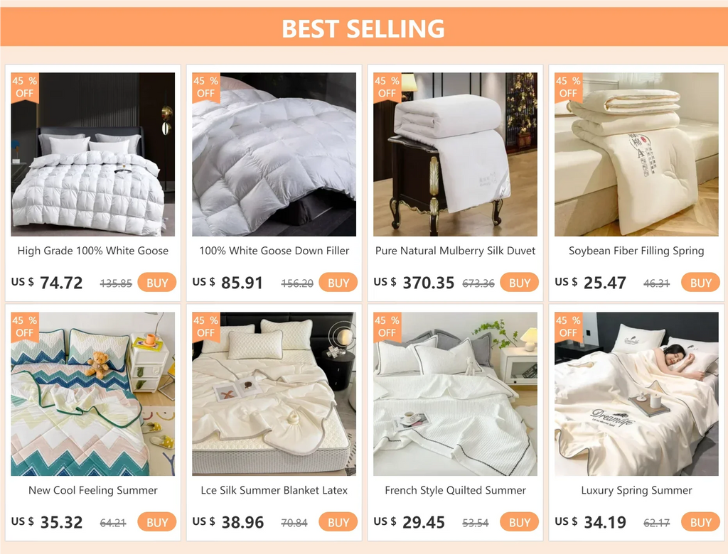 DecorBites™ Luxurious Silk Bedding Set with Sheets