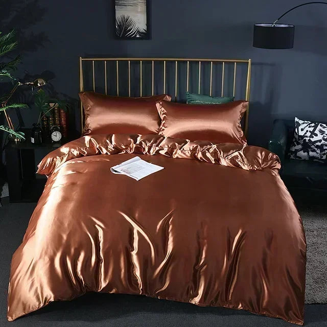 Luxury Silk Comforter Set with Sheets And Pillow Case